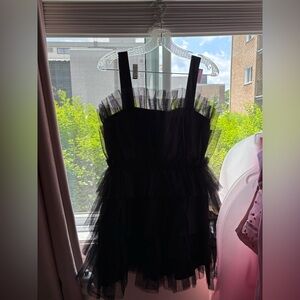 BLACK TULLE DRESS